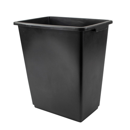 HAPCO-ELMAR 28 qt Rectangular Trash Can, Black R4030BLK